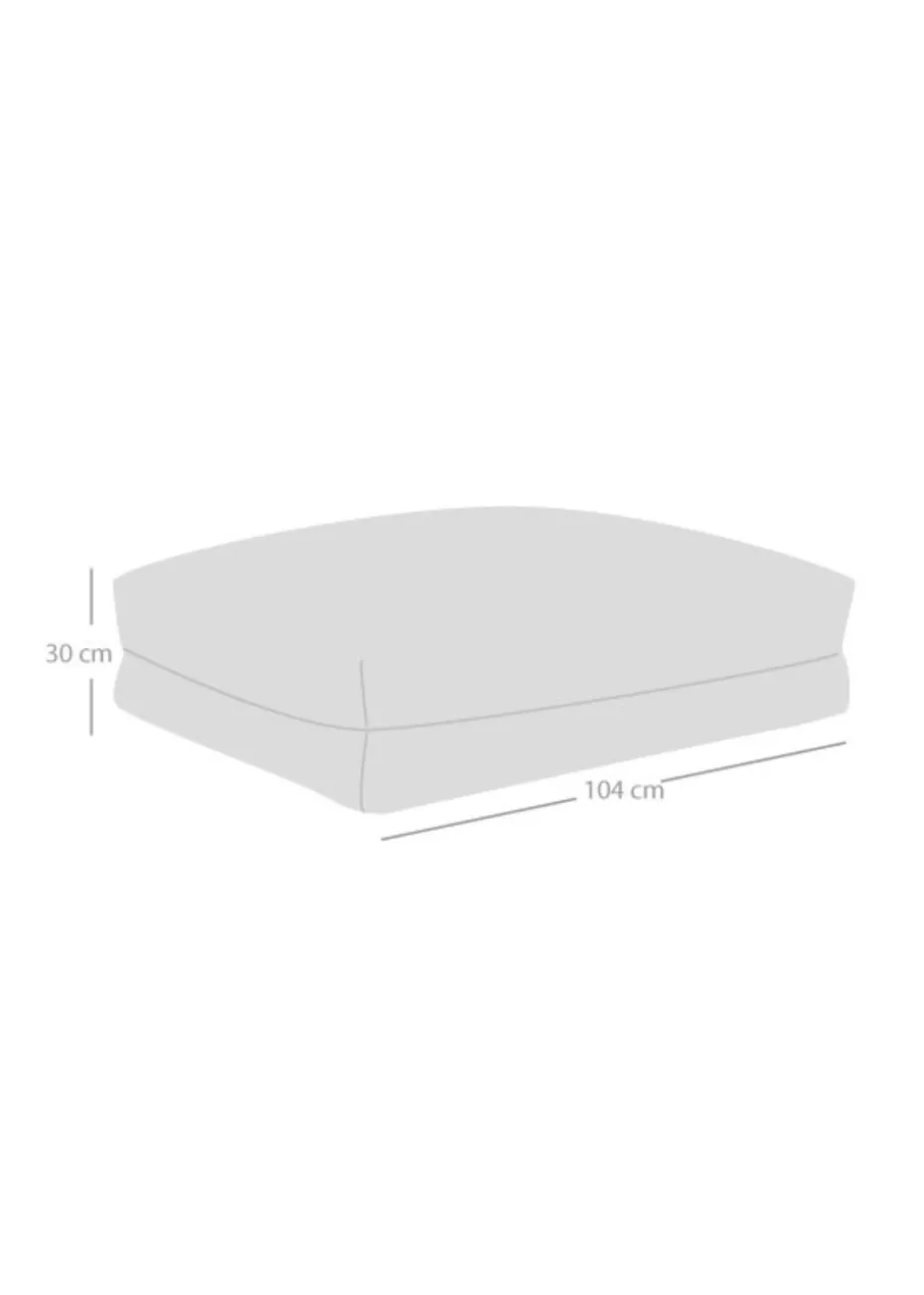 rucomfy Jumbo Cord Flip-It Large Slate Grey Pet Bed