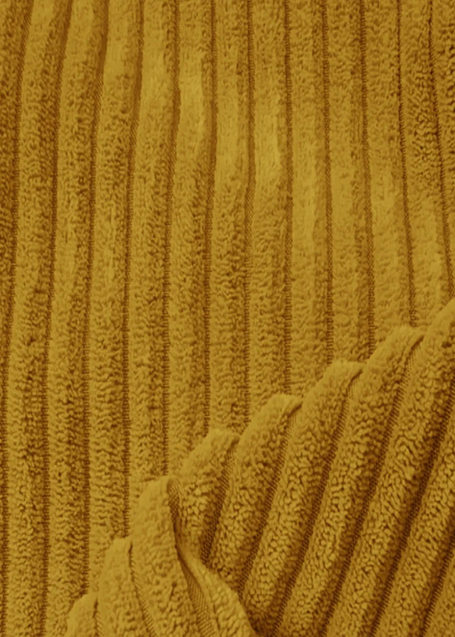 rucomfy Jumbo Cord Flip-It Large Mustard Pet Bed