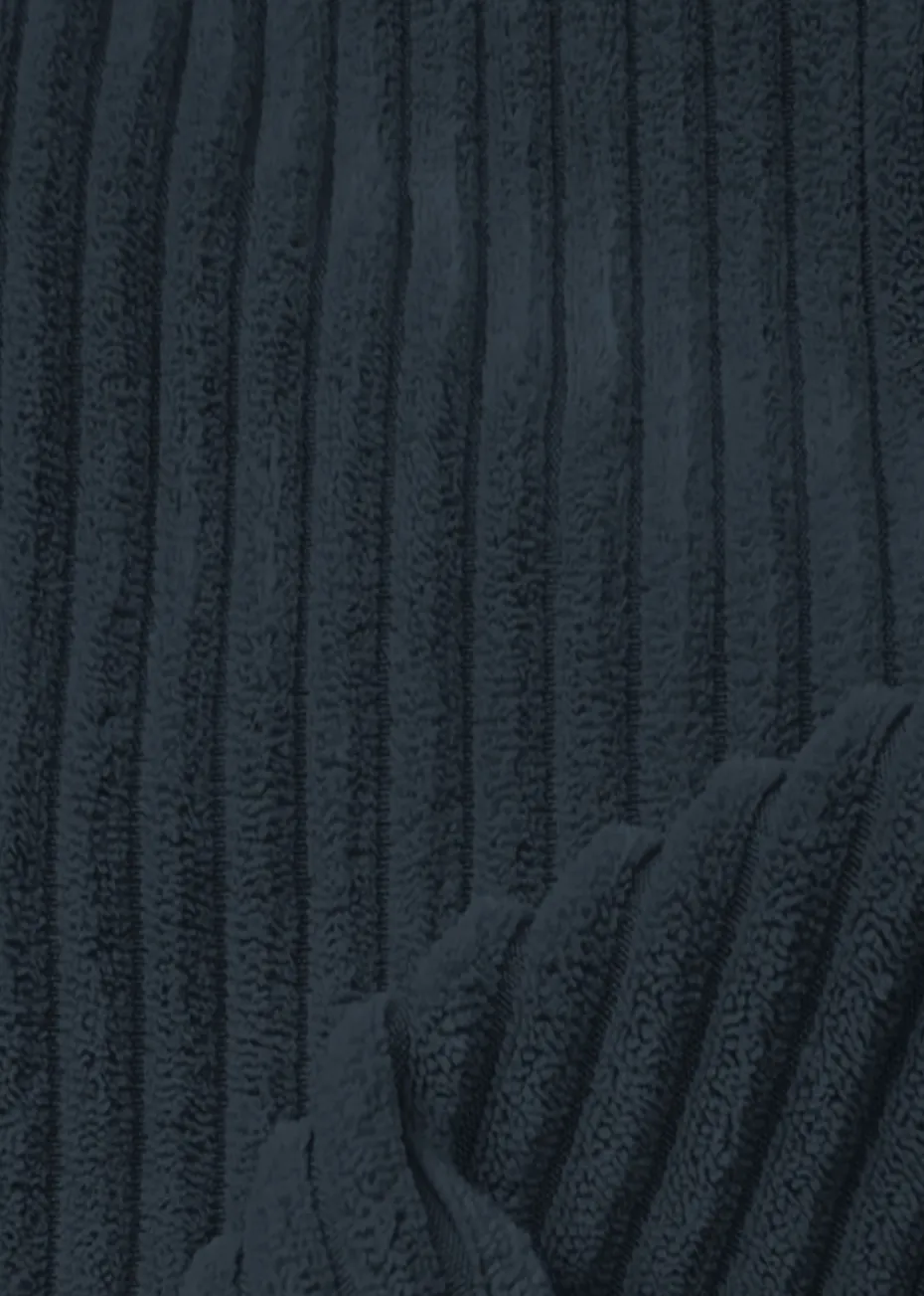 rucomfy Jumbo Cord Slouchbag Navy Blue Beanbag