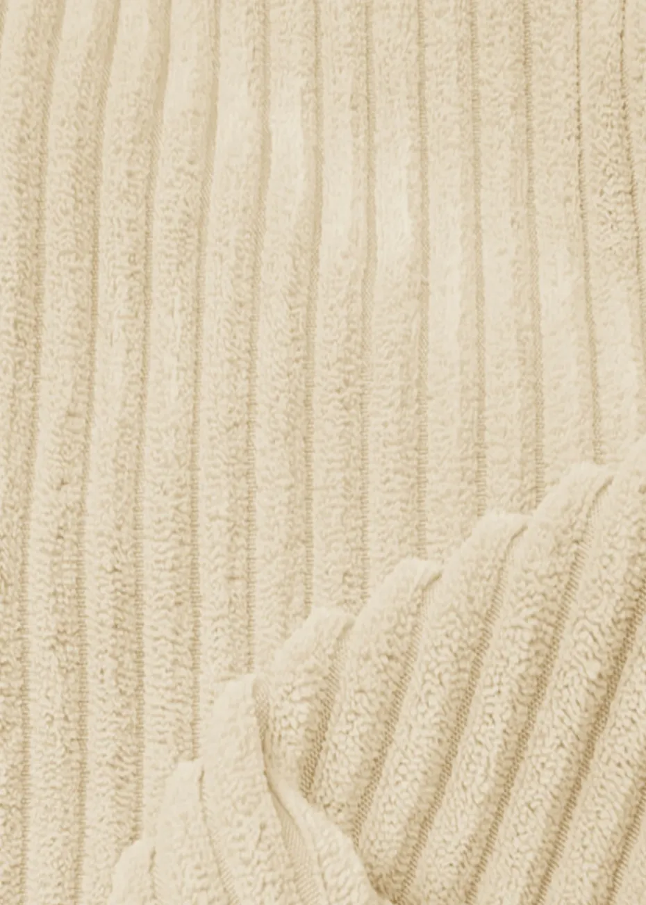 rucomfy Jumbo Cord Slouchbag Ivory Beanbag
