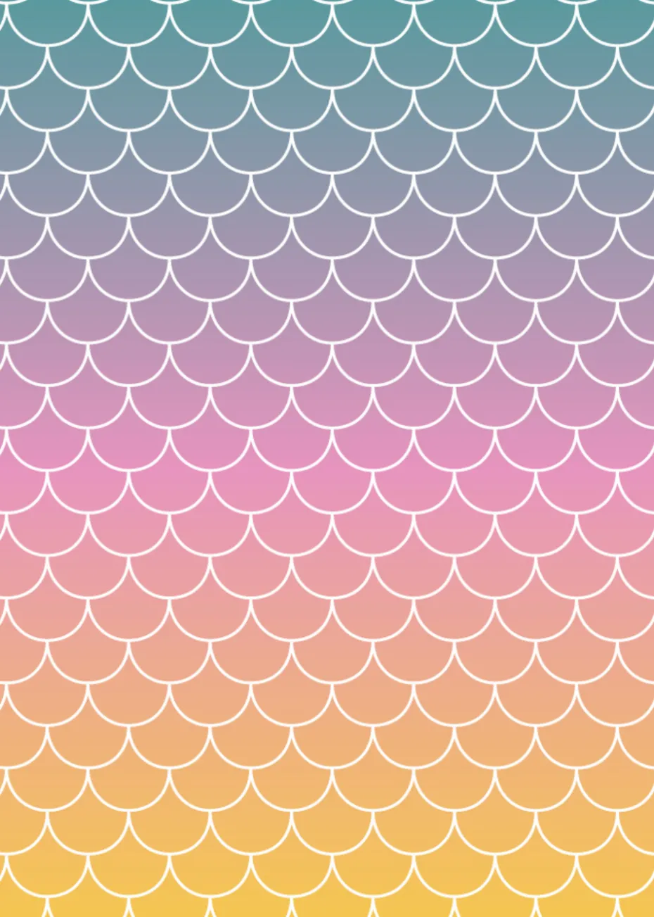 rucomfy Printed Extra Large Classic Mermaid Ombre Beanbag