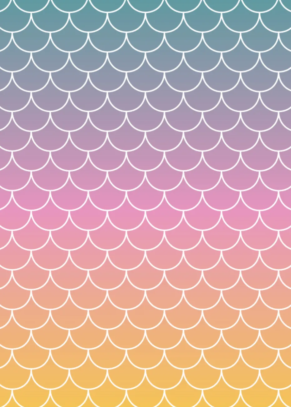 rucomfy Printed Kids Classic Mermaid Ombre Beanbag