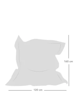 rucomfy Velvet Extra Large Squarbie Teal Beanbag