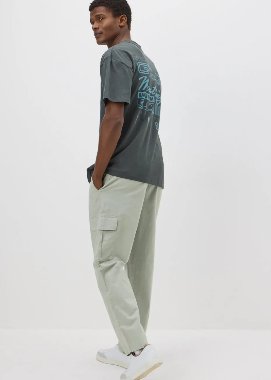 Sage Linen Cargo Trousers