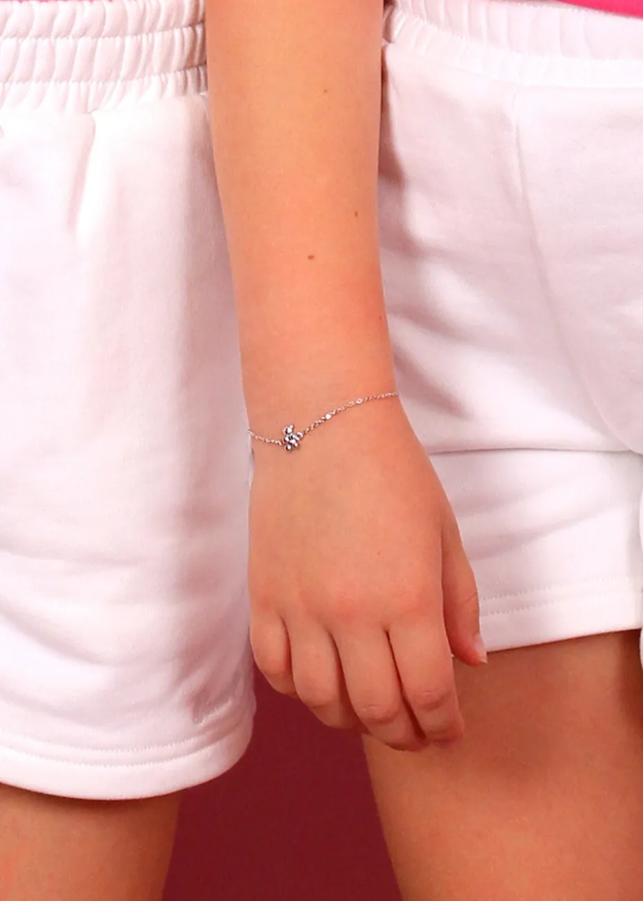 Say It With Silver Children's Bear Friendship Bracelets