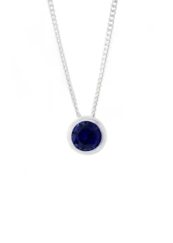 Say It With Silver September Mini Birthstone Necklace