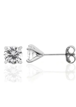 Say It With Sterling Silver Classic Claw Set Earrings
