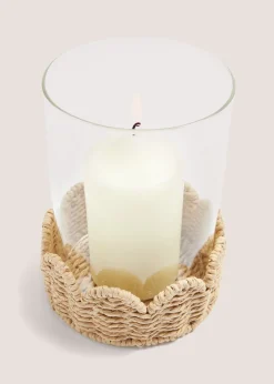 Scallop Edge Hurricane Candle Holder