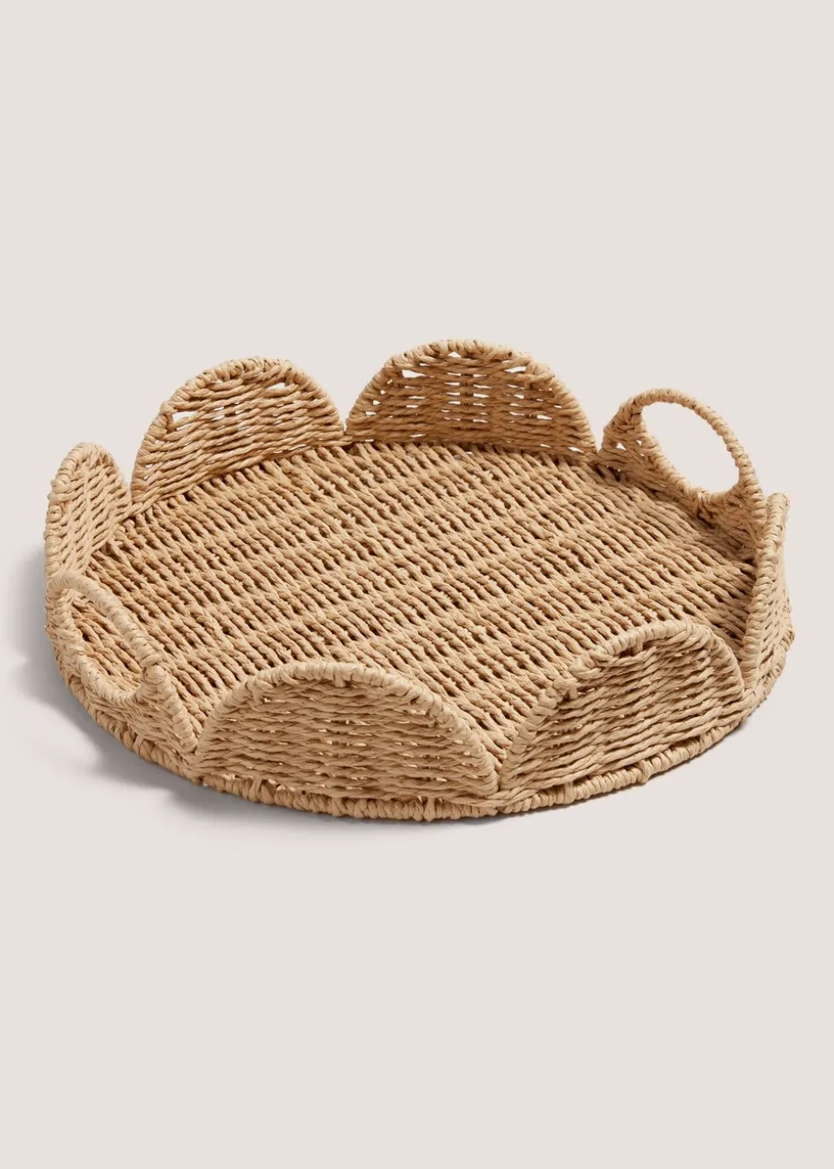 Scallop Edge Woven Vase
