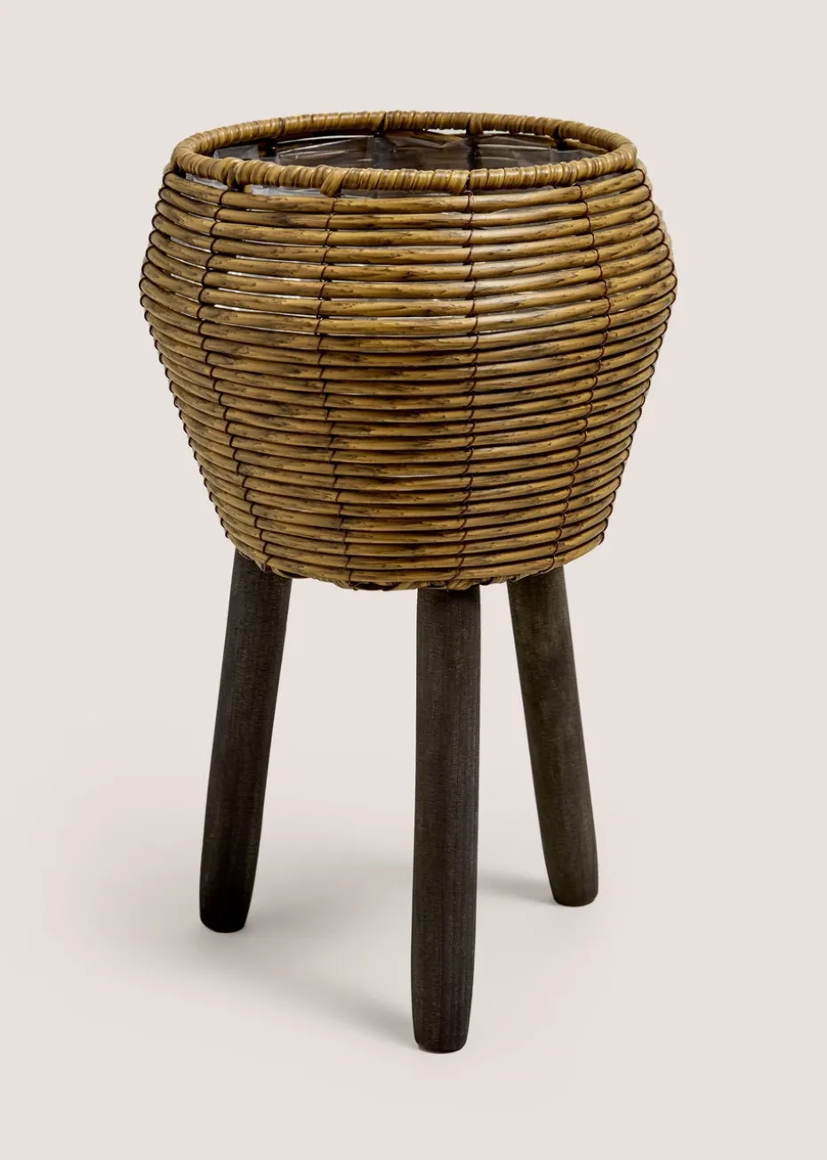 Small Natural Woven Planter