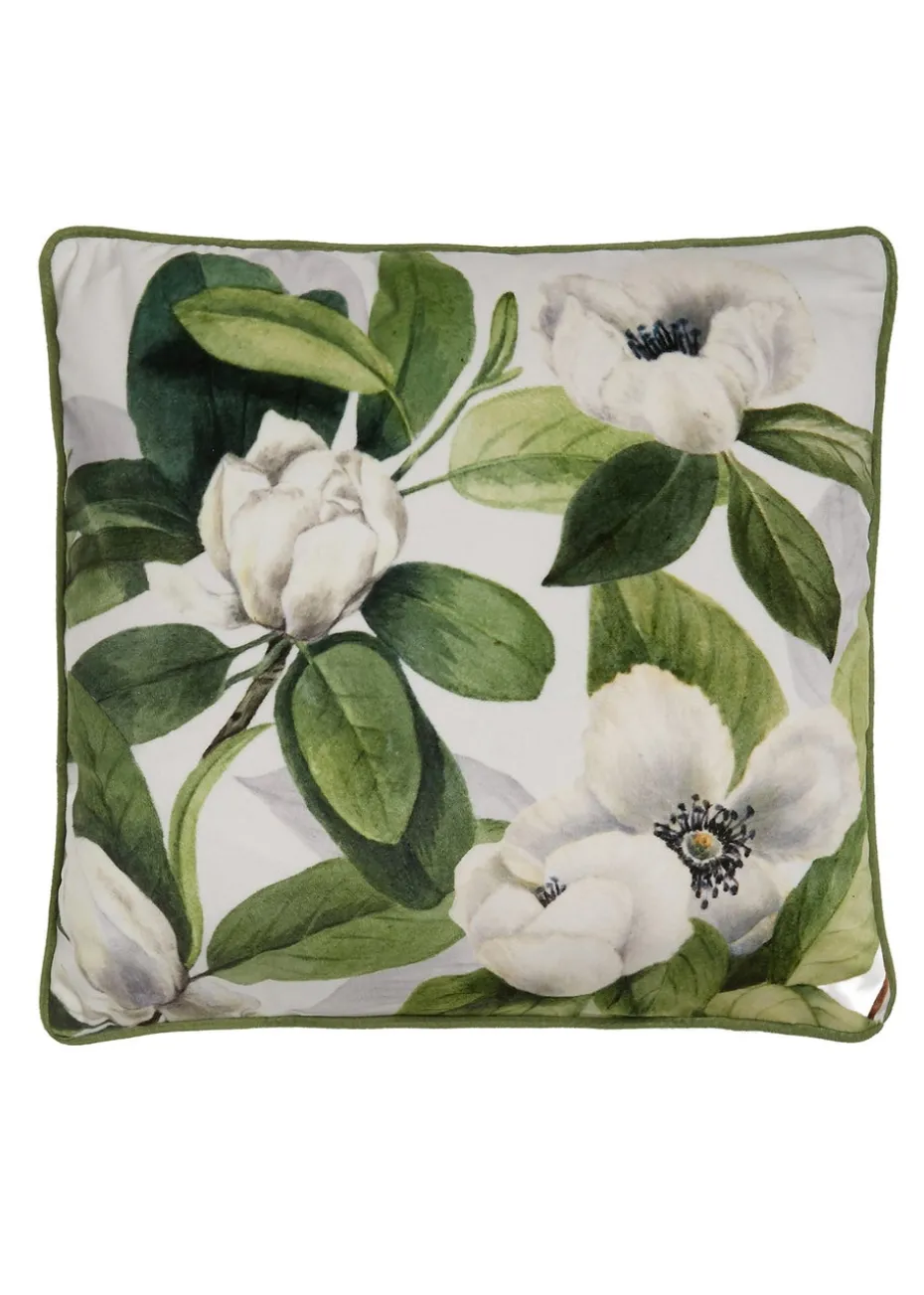Soiree Alaya Blue Velvet Filled Cushion (43cm x 43cm)