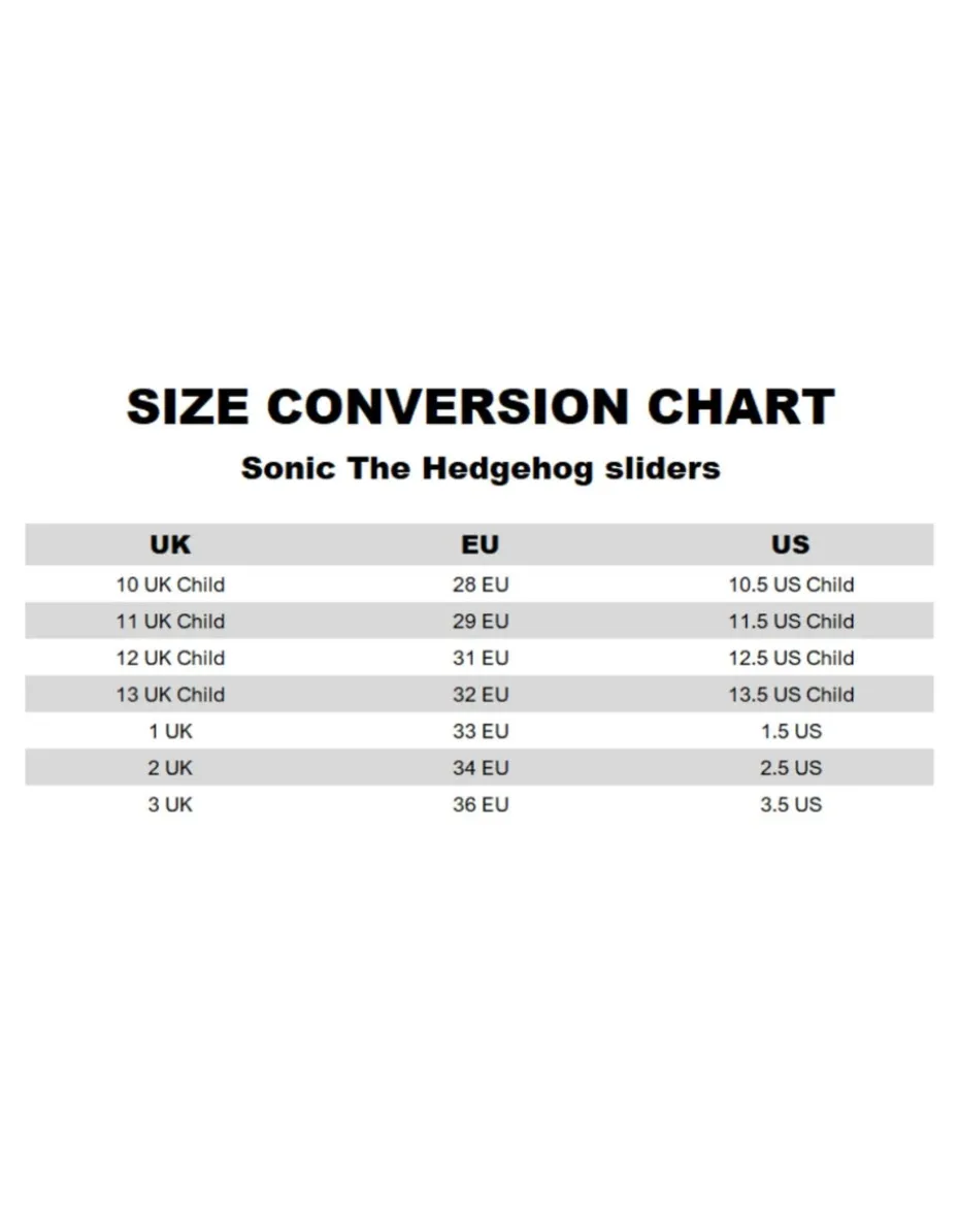 Sonic The Hedgehog Kids Blue Sliders (Younger 10-3 Older)