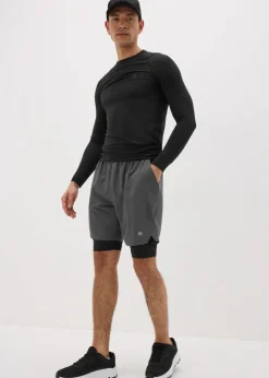 Souluxe Black Base Layer Shorts