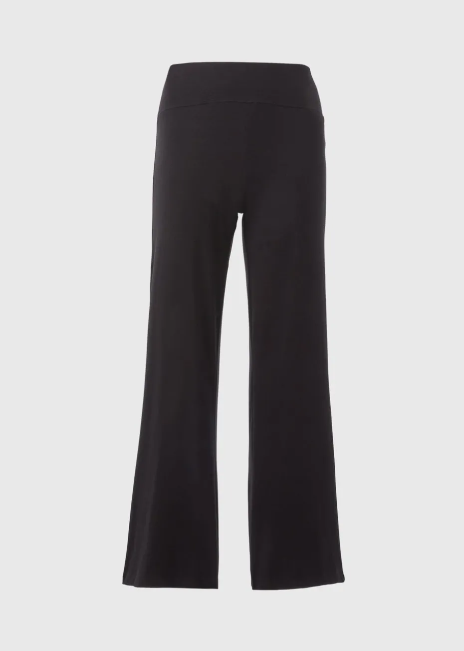 Souluxe Black Bootleg Jogging Bottoms