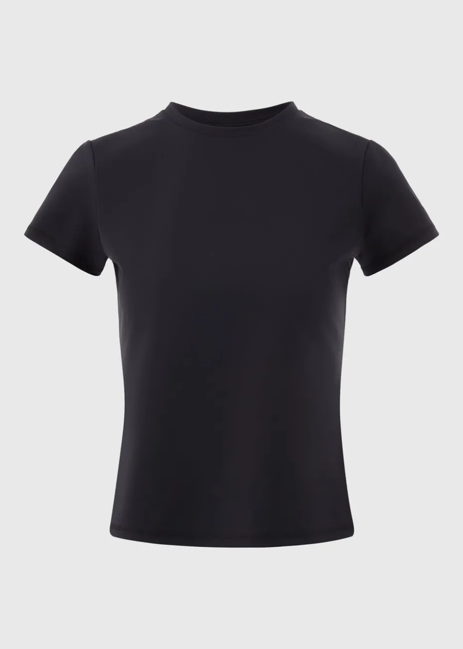 Souluxe Black Fitted Short Sleeve T-Shirt