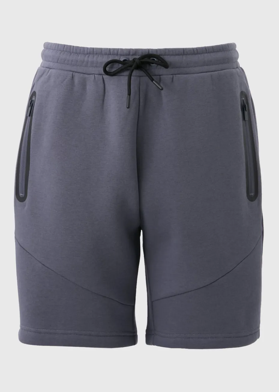 Souluxe Grey Panel Jogger Shorts