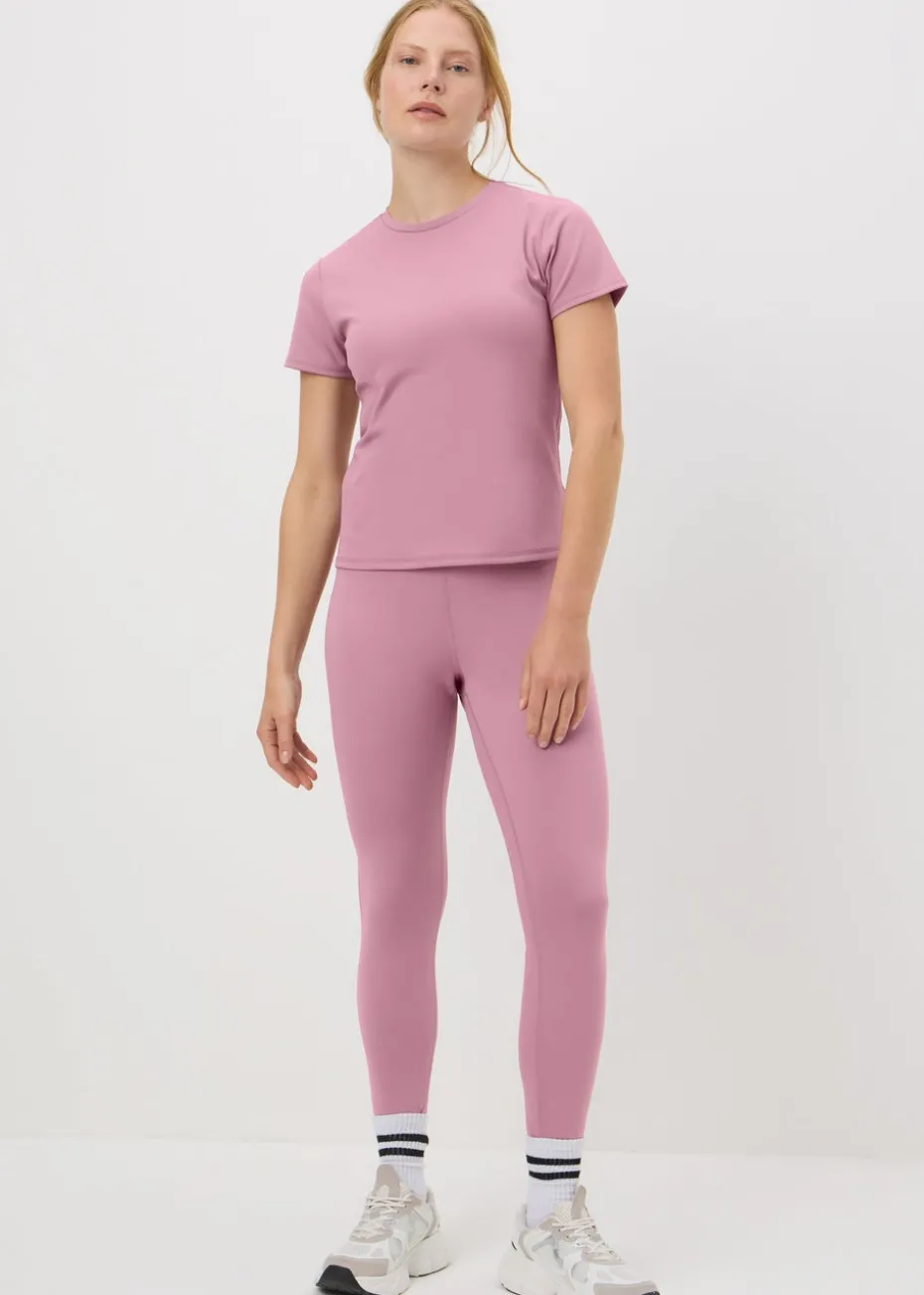 Souluxe Mauve Fitted Short Sleeve T-Shirt