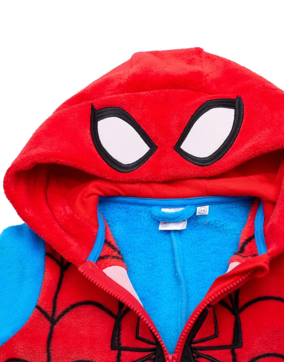 Spiderman Character Unisex Kids Blue Onesie (2-9 Years)