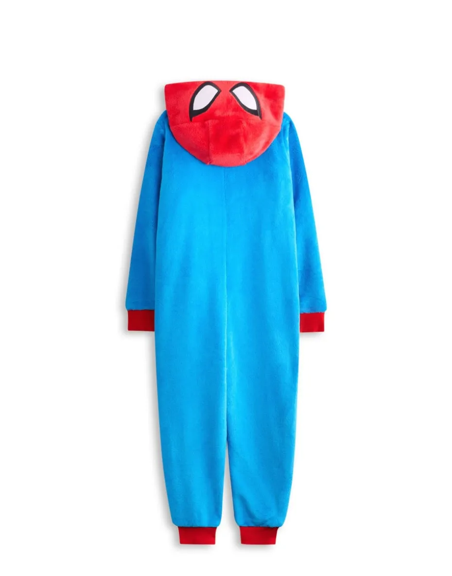 Spiderman Character Unisex Kids Blue Onesie (2-9 Years)