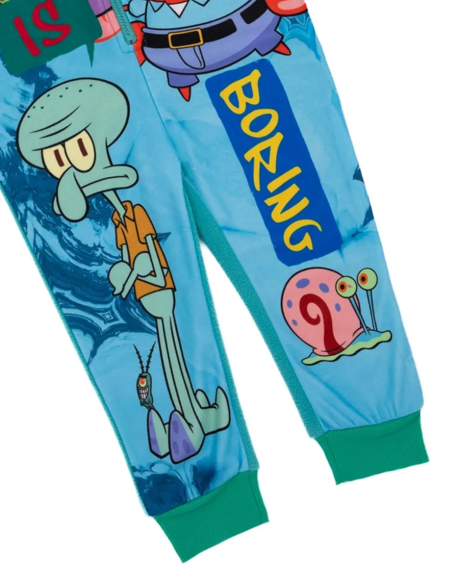 SpongeBob SquarePants Boys Blue Onesie (3-12 Years)
