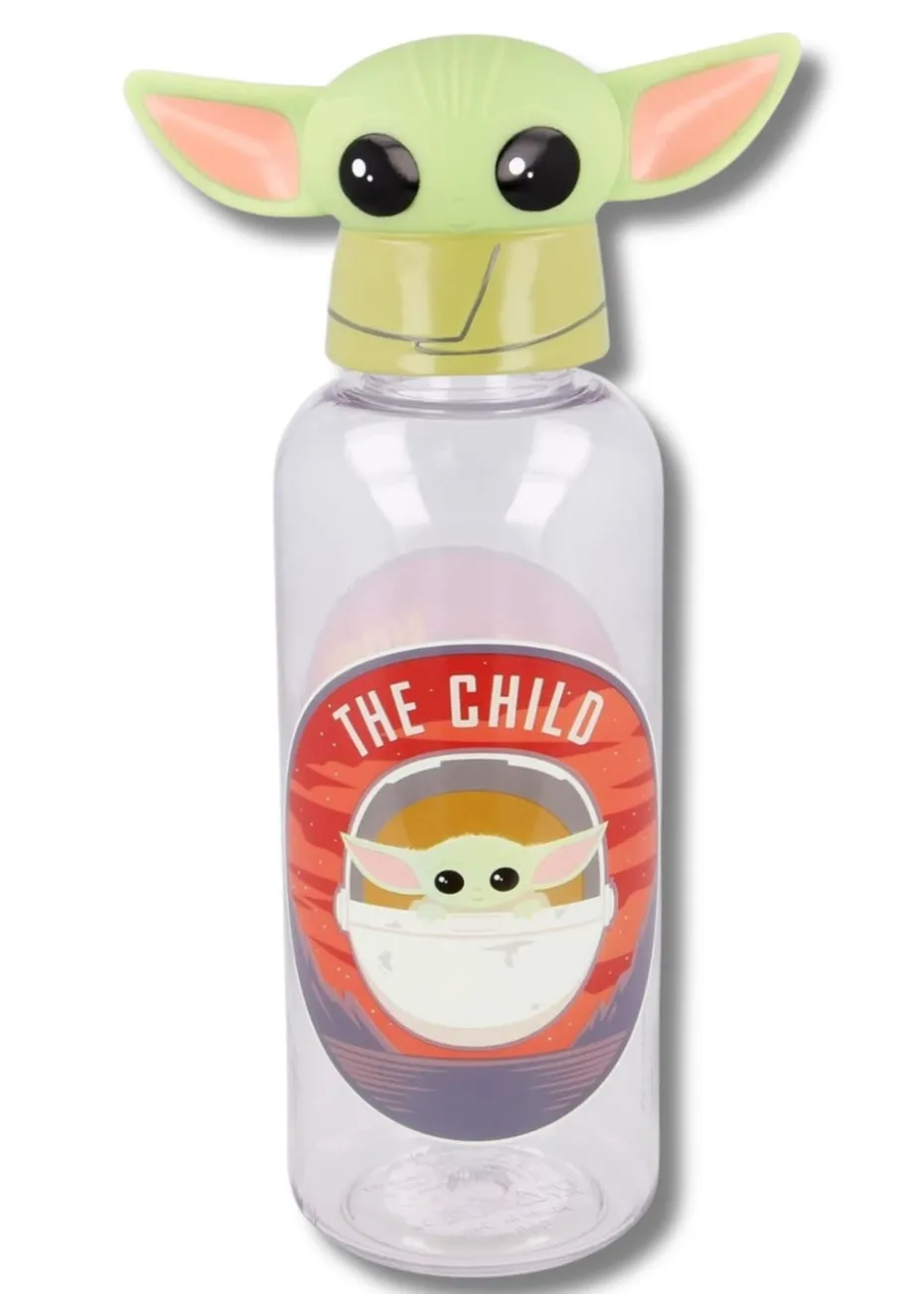Star Wars Green/White Child Mandalorian 3D Figure Bottle (560 ml)