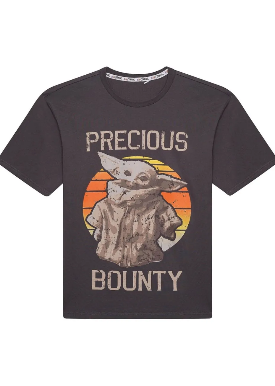 Star Wars Mens Grey Baby Yoda Tee