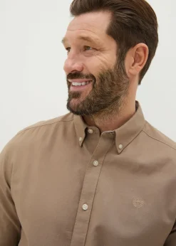 Stone Oxford Shirt
