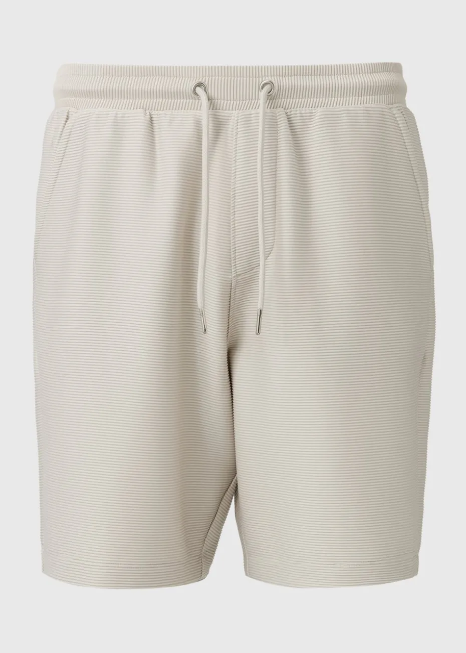 Stone Textured Smart Co Ord Shorts