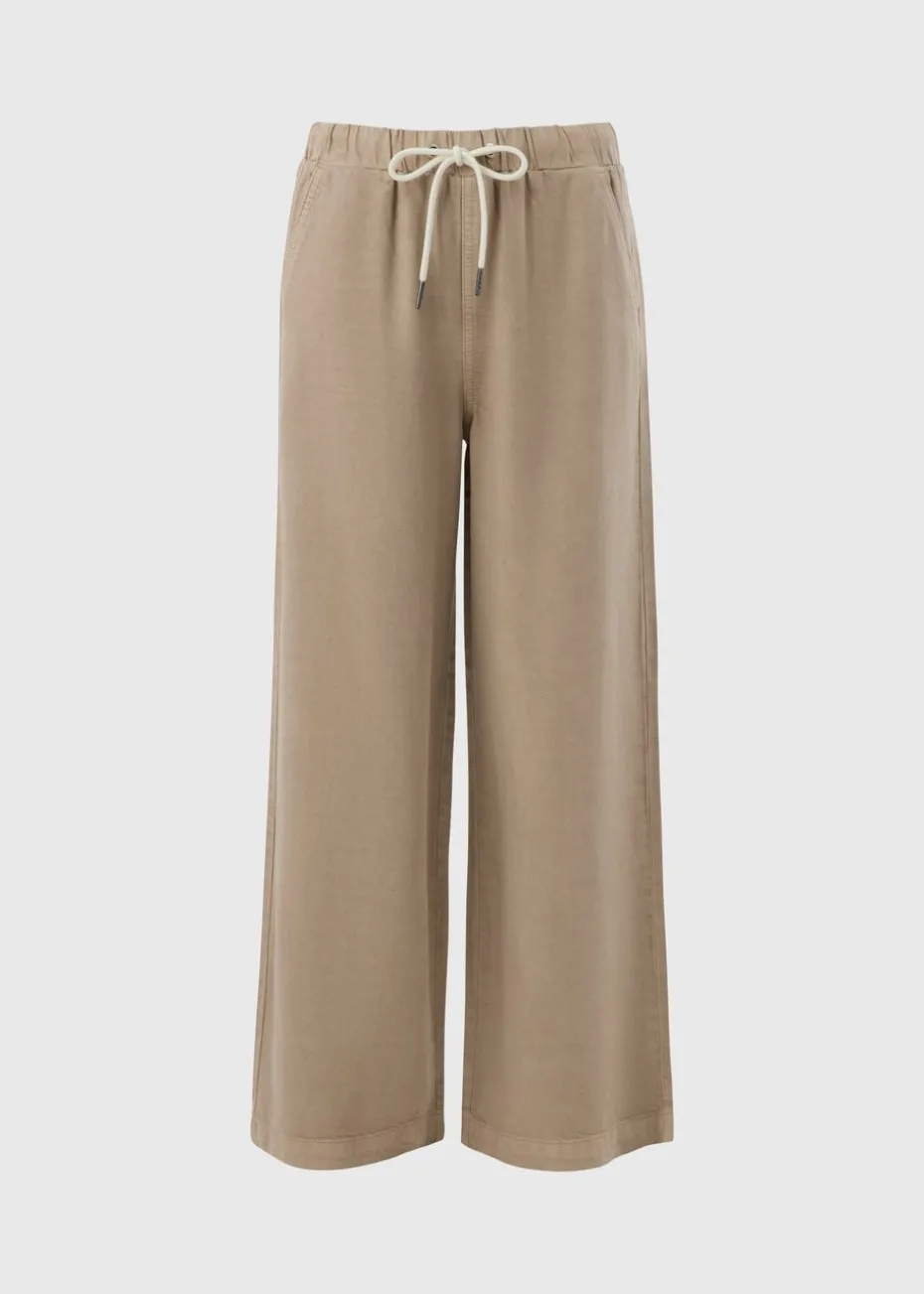 Stone Wide Leg Comfort Fit Jeans