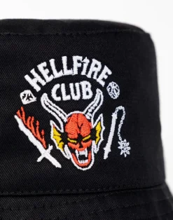 Stranger Things Black Hellfire Club Bucket Hat