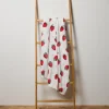 Strawberry Print Throw