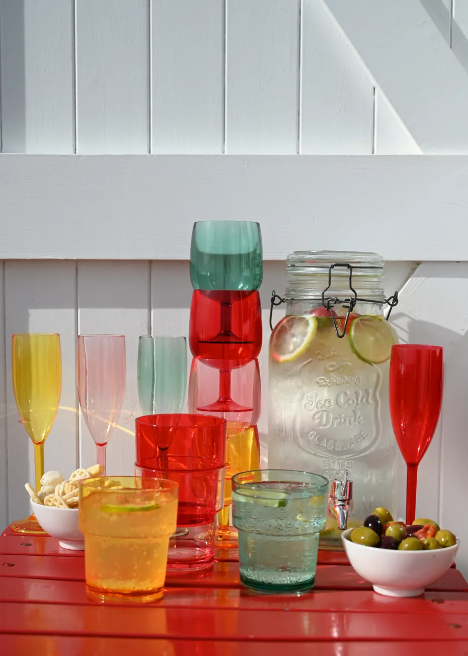 Summerhouse by Navigate Strawberries & Cream Stacking Wine Glass (Set of 4)