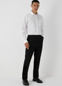 Taylor & Wright Black Tailored Fit Dinner Suit Trousers