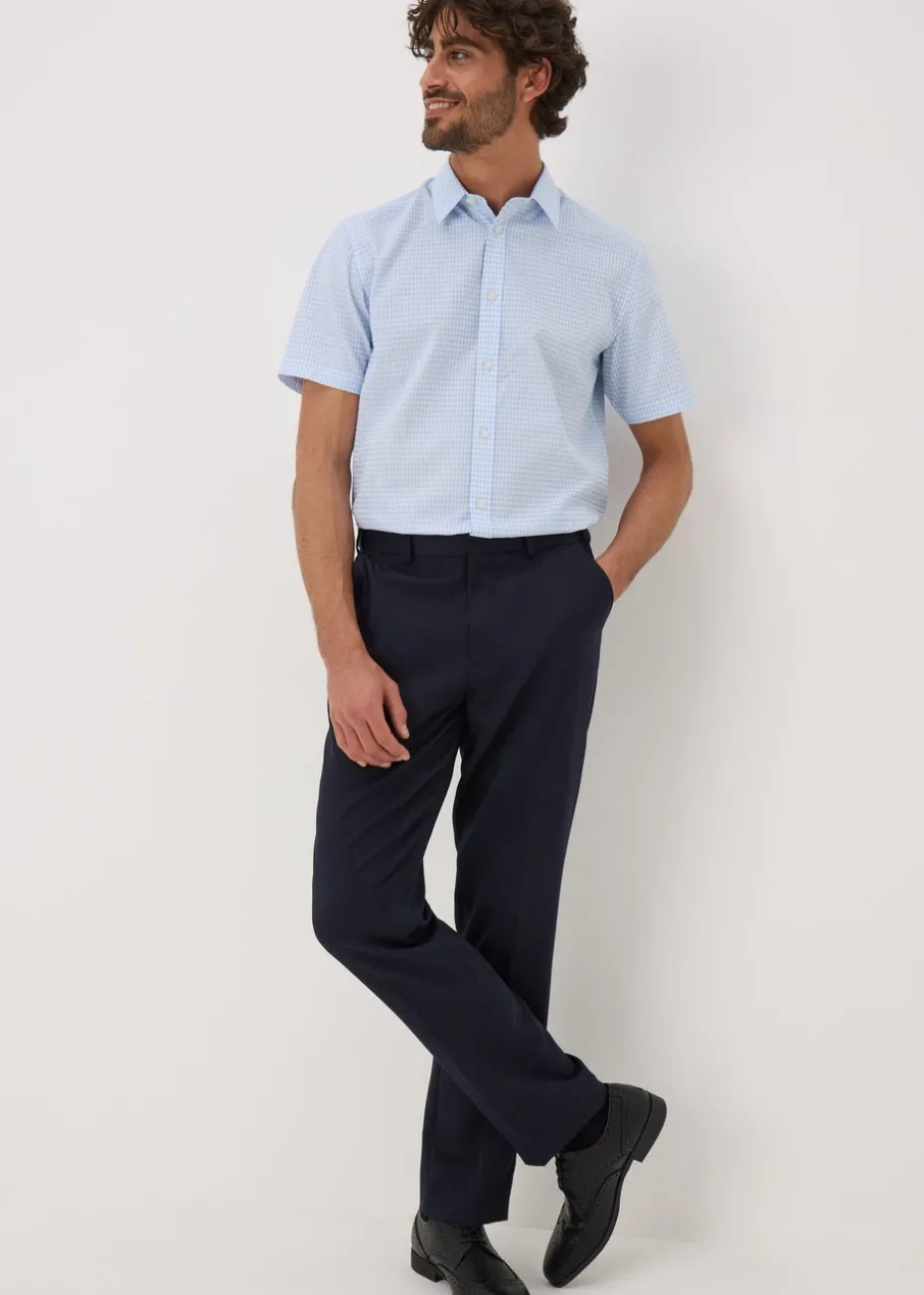 Taylor & Wright Blue Check Sleeve Shirt