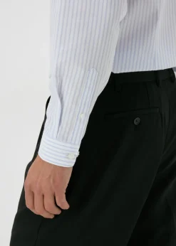 Taylor & Wright Blue Stripe Slim Fit Shirt