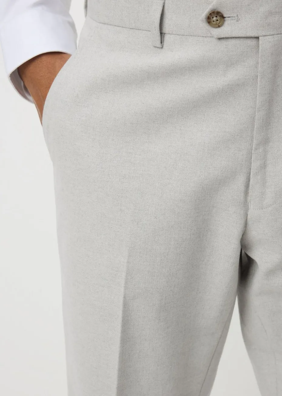 Taylor & Wright Carlo Italian Stone Tailored Suit Trousers
