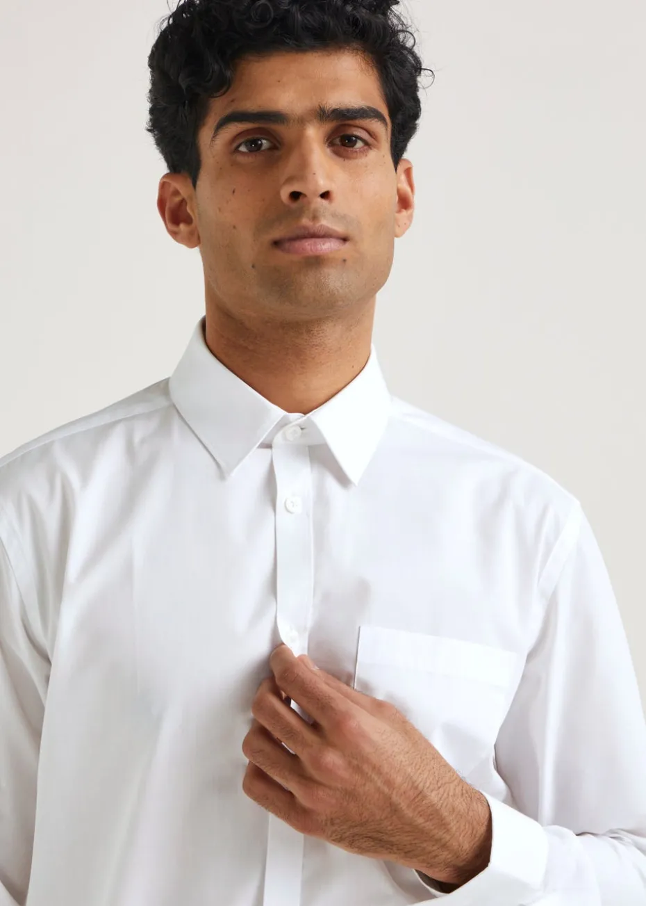 Taylor & Wright White Easy Care Regular Fit Long Sleeve Shirt
