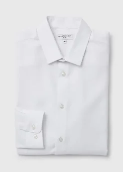 Taylor & Wright White Slim Fit Twill Shirt