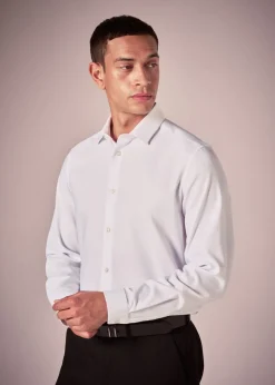 Taylor & Wright White Slim Fit Twill Shirt
