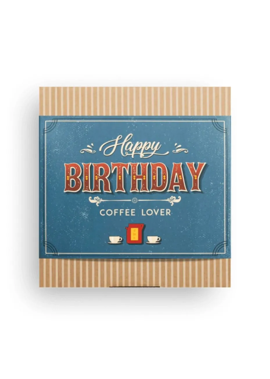 The Brew Company Blue Birthday Coffee Lover Gift Box 7 Pack