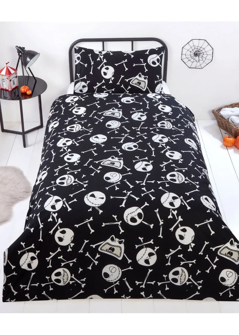 The Nightmare Before Christmas Grey Duvet Set