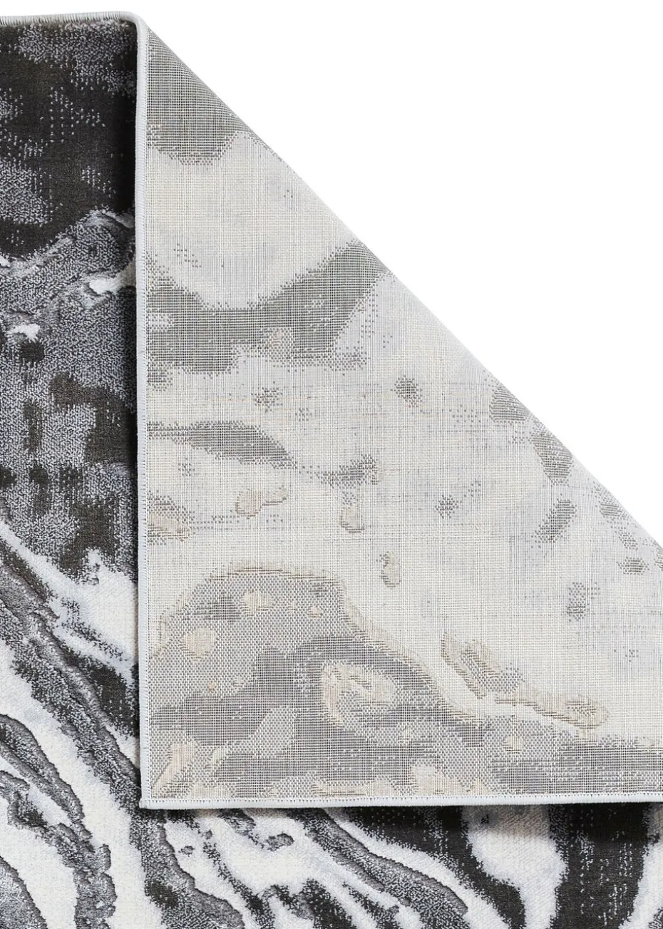 Think Rugs Apollo Grey Modern Abstract Rectangle Rug