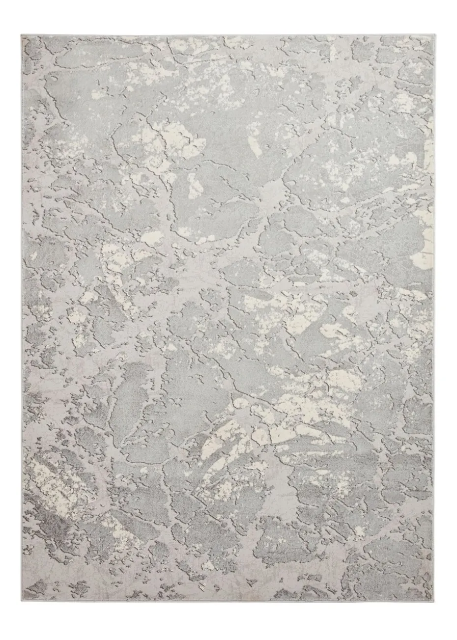 Think Rugs Apollo Grey/Ivory Modern Abstract Rectangle Rug