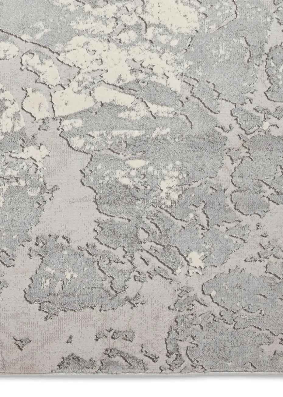 Think Rugs Apollo Grey/Ivory Modern Abstract Rectangle Rug