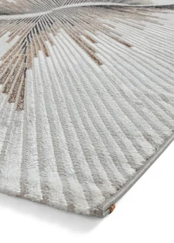 Think Rugs Creation Bronze Modern Abstract Rug