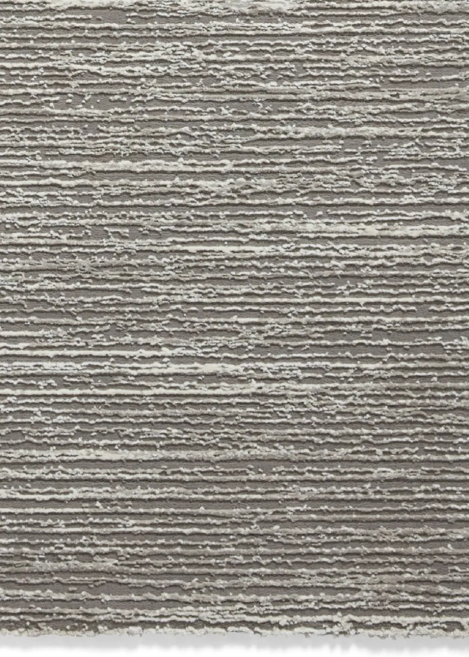 Think Rugs Flores Grey Modern Rectangle Rug