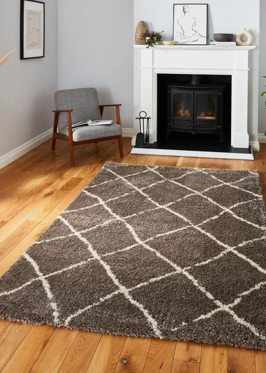 Think Rugs Scandi Berber Beige/Cream Berber Rectangle Rug