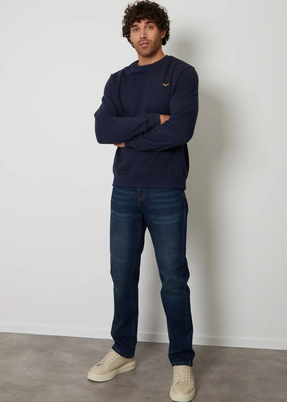 Threadbare Blue 3 Pack Crew Neck Sweatshirts