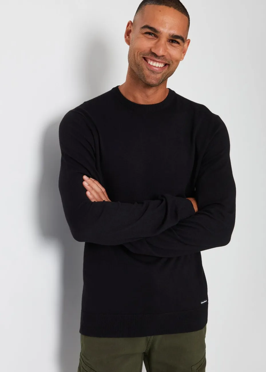 Threadbare Navy 2 Pack Crew Neck Knitted Jumpers
