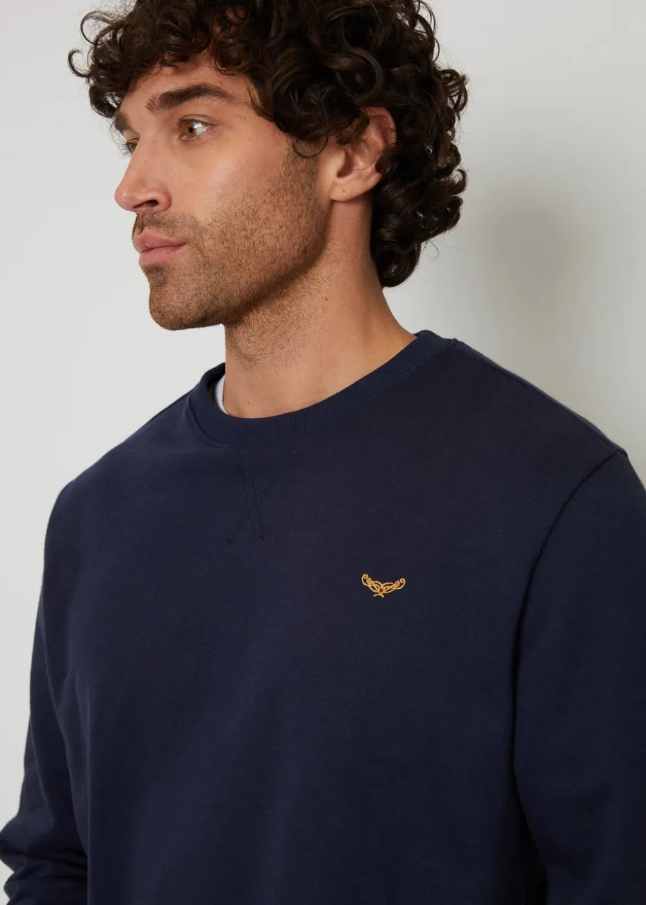 Threadbare Navy Crew Neck Sweatshirt